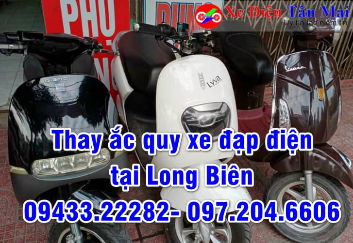 Thay ắc quy xe đạp điện tại Long Biên