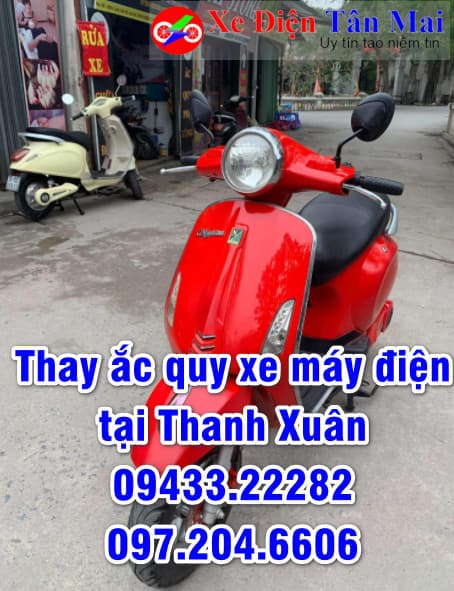 Thay ắc quy xe máy điện tại Thanh Xuân