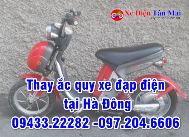 thay ắc quy xe máy đạp tại Hà Đông, Hà Nội